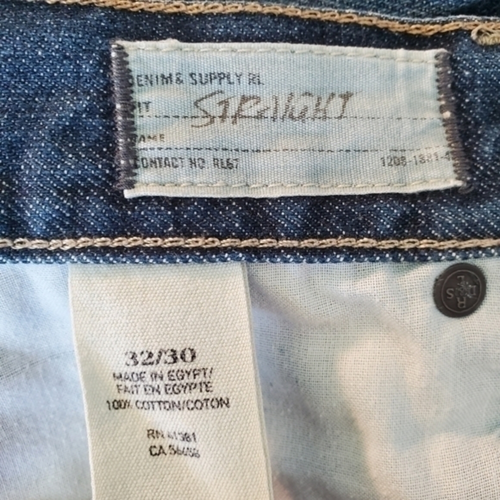 Denim & Supply Ralph Lauren Men's Straight Leg Jeans‎  W32 L30 - Picture 13 of 14